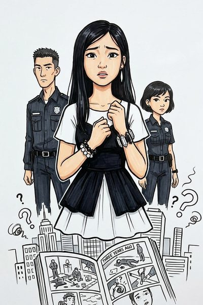 Poster Nét Vẽ Tiên Tri: Án Mạng Trong Truyện Tranh